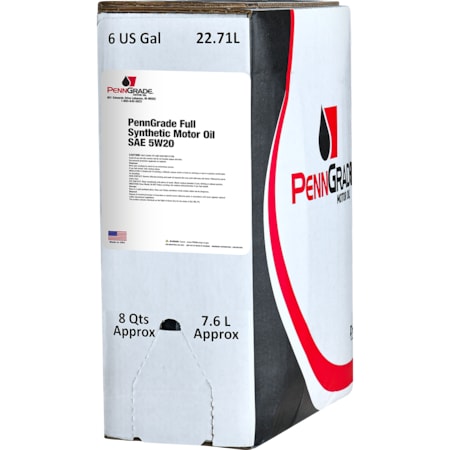 PennGrade Full Synthetic Motor Oil SAE 5W20 - 6 Gallon Bag-in-a-Box